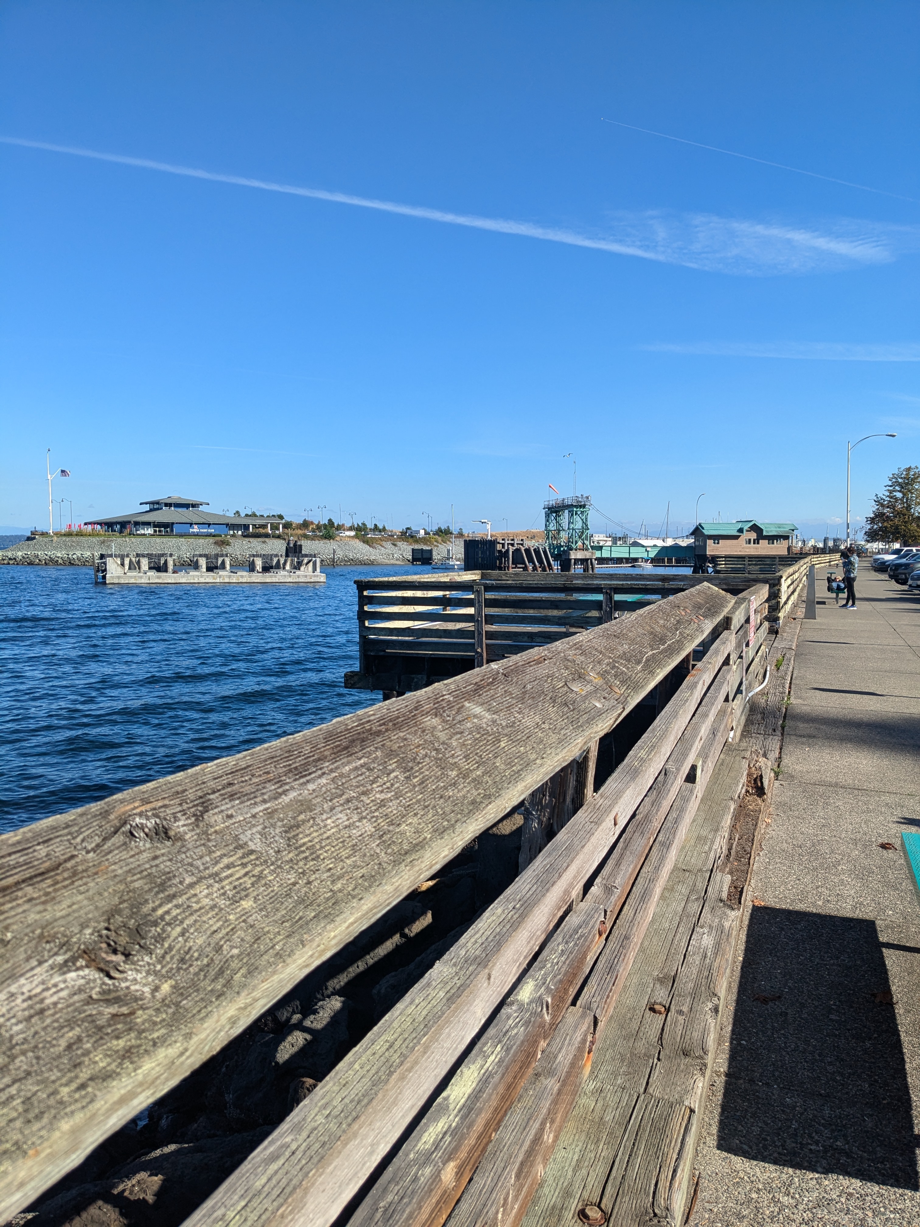 Waterfront walkway and dock at Point Defiance, Tacoma